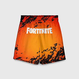 Детские спортивные шорты 3D с принтом FORTNITE VOLCANO в городе Новоалтайск,  100% полиэстер
 | пояс оформлен широкой мягкой резинкой, ткань тянется
 | Тематика изображения на принте: 2019 | armor | armour | cybersport | esport | fortnite | game | llama | logo | volcano | броня | вулкан | игра | киберспорт | лава | лама | фиолетовый | фирменные цвета | фортнайт