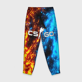 Детские брюки 3D с принтом CS:GO BATTLE FLAME в городе Новоалтайск, 100% полиэстер | манжеты по низу, эластичный пояс регулируется шнурком, по бокам два кармана без застежек, внутренняя часть кармана из мелкой сетки | astralis | awp | counter strike | cs go | cs go global offensive | cs:go | faze clan | hyper beast | team liquid | астралис | кс го | тим ликвид | фейз клан | хайпер бист