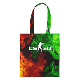 Шоппер 3D с принтом CS:GO TOXIC FLAME в городе Новоалтайск, 100% полиэстер | Плотность: 200 г/м2; Размер: 34×35 см; Высота лямок: 30 см | action | astralis | awp | counter strike | cs go | cs go global offensive | cybersport | faze clan | fire | flame | game | gamer | hyper beast | shooter | skin | team liquid | toxic | toxic flame | киберспорт | огонь | оружие | скины | токсик