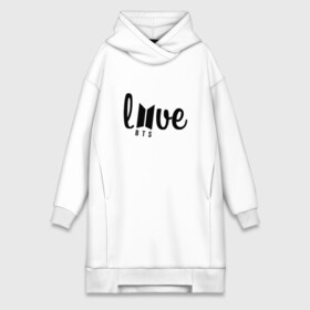 Платье-худи хлопок с принтом LOVE BTS в городе Новоалтайск,  |  | bts | bts boy | bts run | bts v | bts with luv | bts чимин | k pop | бтс | бтс чимин. | группа bts | ким тэ хен | фанфик бтс | чон чонгук