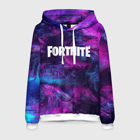 Мужская толстовка 3D с принтом FORTNITE NEON в городе Новоалтайск, 100% полиэстер | двухслойный капюшон со шнурком для регулировки, мягкие манжеты на рукавах и по низу толстовки, спереди карман-кенгуру с мягким внутренним слоем. | Тематика изображения на принте: 2019 | armor | armour | cybersport | esport | fortnite | game | logo | neon | season 9 | броня | игра | киберспорт | неон | сезон 9 | фиолетовый | фортнайт