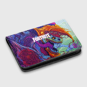 Картхолдер с принтом с принтом FORTNITE HYPERBEAST в городе Новоалтайск, натуральная матовая кожа | размер 7,3 х 10 см; кардхолдер имеет 4 кармана для карт; | 2019 | armor | armour | cybersport | esport | fortnite | game | hyperbeast | logo | monster | season 9 | skin | броня | игра | киберспорт | сезон 9 | фиолетовый | фортнайт