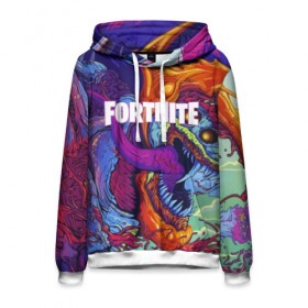 Мужская толстовка 3D с принтом FORTNITE HYPERBEAST в городе Новоалтайск, 100% полиэстер | двухслойный капюшон со шнурком для регулировки, мягкие манжеты на рукавах и по низу толстовки, спереди карман-кенгуру с мягким внутренним слоем. | 2019 | armor | armour | cybersport | esport | fortnite | game | hyperbeast | logo | monster | season 9 | skin | броня | игра | киберспорт | сезон 9 | фиолетовый | фортнайт