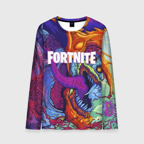 Мужской лонгслив 3D с принтом FORTNITE HYPERBEAST в городе Новоалтайск, 100% полиэстер | длинные рукава, круглый вырез горловины, полуприлегающий силуэт | 2019 | armor | armour | cybersport | esport | fortnite | game | hyperbeast | logo | monster | season 9 | skin | броня | игра | киберспорт | сезон 9 | фиолетовый | фортнайт