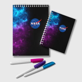 Блокнот с принтом NASA (SPACE) 4 2 в городе Новоалтайск, 100% бумага | 48 листов, плотность листов — 60 г/м2, плотность картонной обложки — 250 г/м2. Листы скреплены удобной пружинной спиралью. Цвет линий — светло-серый
 | nasa | paint | space | звезды | космос | краска | наса | черная дыра