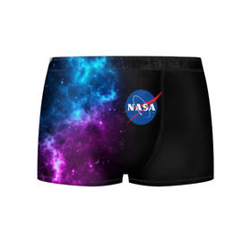 Мужские трусы 3D с принтом NASA (SPACE) 4.2 в городе Новоалтайск, 50% хлопок, 50% полиэстер | классическая посадка, на поясе мягкая тканевая резинка | nasa | paint | space | звезды | космос | краска | наса | черная дыра