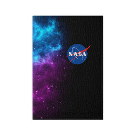 Обложка для паспорта матовая кожа с принтом NASA (SPACE) 4.2 в городе Новоалтайск, натуральная матовая кожа | размер 19,3 х 13,7 см; прозрачные пластиковые крепления | nasa | paint | space | звезды | космос | краска | наса | черная дыра