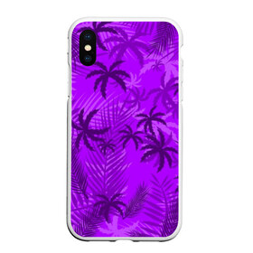 Чехол для iPhone XS Max матовый с принтом ФИОЛЕТОВЫЕ ПАЛЬМЫ ТРОПИКИ в городе Новоалтайск, Силикон | Область печати: задняя сторона чехла, без боковых панелей | hotline miami | neon | new retro wave | outrun | outrun electro | paints | palmen | rainbow | retro | retrowave | summer | synth | synthwave | tropical | брызги | брызги красок | звёзды | космос | краски | лето | неон | пальмы | радуга | 