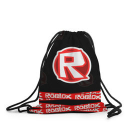 Рюкзак-мешок 3D с принтом Roblox 2 в городе Новоалтайск, 100% полиэстер | плотность ткани — 200 г/м2, размер — 35 х 45 см; лямки — толстые шнурки, застежка на шнуровке, без карманов и подкладки | Тематика изображения на принте: game | minecraft | roblox | игра | майнкрафт | роблокс