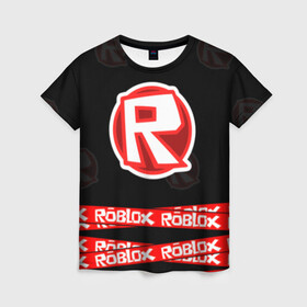 Женская футболка 3D с принтом Roblox 2 в городе Новоалтайск, 100% полиэфир ( синтетическое хлопкоподобное полотно) | прямой крой, круглый вырез горловины, длина до линии бедер | game | minecraft | roblox | игра | майнкрафт | роблокс