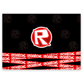Поздравительная открытка с принтом Roblox 2 в городе Новоалтайск, 100% бумага | плотность бумаги 280 г/м2, матовая, на обратной стороне линовка и место для марки
 | Тематика изображения на принте: game | minecraft | roblox | игра | майнкрафт | роблокс