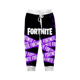 Детские брюки 3D с принтом FORTNITE в городе Новоалтайск, 100% полиэстер | манжеты по низу, эластичный пояс регулируется шнурком, по бокам два кармана без застежек, внутренняя часть кармана из мелкой сетки | Тематика изображения на принте: 2019 | armor | armour | cybersport | esport | fortnite | game | logo | season 9 | броня | игра | киберспорт | сезон 9 | фиолетовый | фортнайт