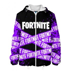 Мужская куртка 3D с принтом FORTNITE в городе Новоалтайск, ткань верха — 100% полиэстер, подклад — флис | прямой крой, подол и капюшон оформлены резинкой с фиксаторами, два кармана без застежек по бокам, один большой потайной карман на груди. Карман на груди застегивается на липучку | 2019 | armor | armour | cybersport | esport | fortnite | game | logo | season 9 | броня | игра | киберспорт | сезон 9 | фиолетовый | фортнайт