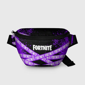 Поясная сумка 3D с принтом FORTNITE в городе Новоалтайск, 100% полиэстер | плотная ткань, ремень с регулируемой длиной, внутри несколько карманов для мелочей, основное отделение и карман с обратной стороны сумки застегиваются на молнию | 2019 | armor | armour | cybersport | esport | fortnite | game | logo | season 9 | броня | игра | киберспорт | сезон 9 | фиолетовый | фортнайт