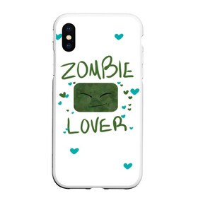 Чехол для iPhone XS Max матовый с принтом Zombie Lover в городе Новоалтайск, Силикон | Область печати: задняя сторона чехла, без боковых панелей | Тематика изображения на принте: funny | mine | minecraft | mods | noob | pro | skins | story | vs | zombie | инди | конструктор | майнкрафт | моды | нуб | скин | скрипер | шахта