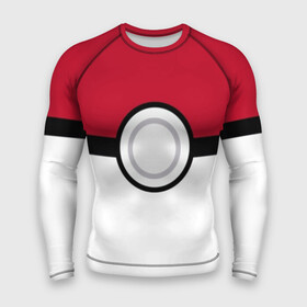 Мужской рашгард 3D с принтом Покебол в городе Новоалтайск,  |  | detective pikachu | pikachu | pokeball | pokemon | детектив пикачу | пикачу | покебол | покемон