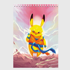 Скетчбук с принтом Dragon Pika в городе Новоалтайск, 100% бумага
 | 48 листов, плотность листов — 100 г/м2, плотность картонной обложки — 250 г/м2. Листы скреплены сверху удобной пружинной спиралью | detective pikachu | pikachu | pokeball | pokemon | гоку | детектив пикачу | пикачу | покебол | покемон