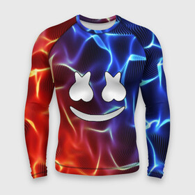 Мужской рашгард 3D с принтом Marshmello Thunder в городе Новоалтайск,  |  | christopher comstock | dj | marshmello | music | диджей | клубная музыка | клубняк | крис комсток | логотип | маршмеллоу | музыка
