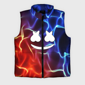 Мужской жилет утепленный 3D с принтом Marshmello Thunder в городе Новоалтайск,  |  | christopher comstock | dj | marshmello | music | диджей | клубная музыка | клубняк | крис комсток | логотип | маршмеллоу | музыка