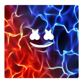 Магнитный плакат 3Х3 с принтом Marshmello Thunder в городе Новоалтайск, Полимерный материал с магнитным слоем | 9 деталей размером 9*9 см | christopher comstock | dj | marshmello | music | диджей | клубная музыка | клубняк | крис комсток | логотип | маршмеллоу | музыка