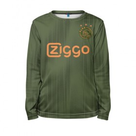 Детский лонгслив 3D с принтом Ajax away 19-20 в городе Новоалтайск, 100% полиэстер | длинные рукава, круглый вырез горловины, полуприлегающий силуэт
 | ajax | champions | holland | league | nederlands | аякс | голландия | лига чемпионов