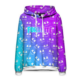 Мужская толстовка 3D с принтом FORTNITE x MARSHMELLO в городе Новоалтайск, 100% полиэстер | двухслойный капюшон со шнурком для регулировки, мягкие манжеты на рукавах и по низу толстовки, спереди карман-кенгуру с мягким внутренним слоем. | 2019 | armor | armour | cybersport | dj | esport | fortnite | game | logo | marshmello | season 9 | usa | америка | броня | игра | киберспорт | клубная музыка | маршмелло | музыка | музыкант | сезон 9 |