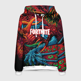 Мужская толстовка 3D с принтом FORTNITE HYPERBEAST в городе Новоалтайск, 100% полиэстер | двухслойный капюшон со шнурком для регулировки, мягкие манжеты на рукавах и по низу толстовки, спереди карман-кенгуру с мягким внутренним слоем. | battle royale | fortnite | fortnite battle royale | futuresynth | game | outrun | retrowave | synth | synthwave | игры | ретровейв | синтвейв | фортнайт