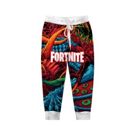 Детские брюки 3D с принтом FORTNITE HYPERBEAST в городе Новоалтайск, 100% полиэстер | манжеты по низу, эластичный пояс регулируется шнурком, по бокам два кармана без застежек, внутренняя часть кармана из мелкой сетки | Тематика изображения на принте: battle royale | fortnite | fortnite battle royale | futuresynth | game | outrun | retrowave | synth | synthwave | игры | ретровейв | синтвейв | фортнайт