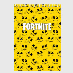 Скетчбук с принтом FORTNITE x MARSHMELLO в городе Новоалтайск, 100% бумага
 | 48 листов, плотность листов — 100 г/м2, плотность картонной обложки — 250 г/м2. Листы скреплены сверху удобной пружинной спиралью | 2019 | armor | armour | cybersport | dj | esport | fortnite | game | logo | marshmello | season 9 | usa | америка | броня | игра | киберспорт | клубная музыка | маршмелло | музыка | музыкант | сезон 9 |