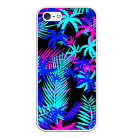 Чехол для iPhone 5/5S матовый с принтом НЕОНОВЫЕ ТРОПИКИ TROPICAL NEON в городе Новоалтайск, Силикон | Область печати: задняя сторона чехла, без боковых панелей | hotline miami | neon | new retro wave | outrun | outrun electro | paints | palmen | rainbow | retro | retrowave | summer | synth | synthwave | tropical | брызги | брызги красок | звёзды | космос | краски | лето | неон | пальмы | радуга | 