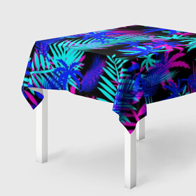 Скатерть 3D с принтом НЕОНОВЫЕ ТРОПИКИ / TROPICAL NEON в городе Новоалтайск, 100% полиэстер (ткань не мнется и не растягивается) | Размер: 150*150 см | hotline miami | neon | new retro wave | outrun | outrun electro | paints | palmen | rainbow | retro | retrowave | summer | synth | synthwave | tropical | брызги | брызги красок | звёзды | космос | краски | лето | неон | пальмы | радуга | 