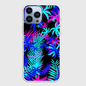 Чехол для iPhone 13 Pro Max с принтом НЕОНОВЫЕ ТРОПИКИ   TROPICAL NEON в городе Новоалтайск,  |  | Тематика изображения на принте: hotline miami | neon | new retro wave | outrun | outrun electro | paints | palmen | rainbow | retro | retrowave | summer | synth | synthwave | tropical | брызги | брызги красок | звёзды | космос | краски | лето | неон | пальмы | радуга | 