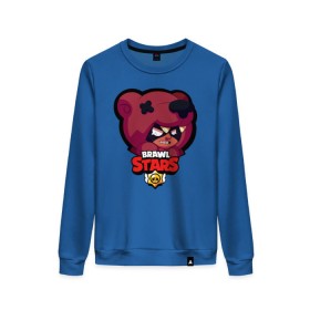 Женский свитшот хлопок с принтом Brawl Stars 4 в городе Новоалтайск, 100% хлопок | прямой крой, круглый вырез, на манжетах и по низу широкая трикотажная резинка  | android | brawl | brawl stars | clash | clash royale | game | royale | stars | андроид | игра | мобильные игры