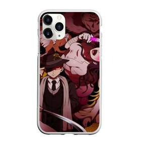 Чехол для iPhone 11 Pro матовый с принтом DANGANRONPA в городе Новоалтайск, Силикон |  | anime | bear | black  white | danganronpa | danganronpa monokid | kurokuma | monokuma | monotaro | rabbit | school | shirokuma | аниме | главарь | монокума | персонажи | чёрно белый | школа