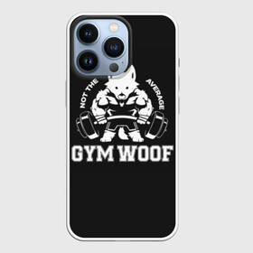 Чехол для iPhone 13 Pro с принтом GYM WOOF в городе Новоалтайск,  |  | bodybuilding | diet | exercise | fitness | gym | heath | motivation | muscle | phil | training | workout | бодибилдинг | мотивация | спорт | трансформация | фитнес | эстетичный