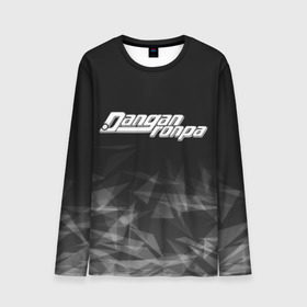 Мужской лонгслив 3D с принтом Danganronpa (Абстракция). в городе Новоалтайск, 100% полиэстер | длинные рукава, круглый вырез горловины, полуприлегающий силуэт | anime | bear | black  white | danganronpa | danganronpa monokid | kurokuma | monokuma | monotaro | rabbit | school | shirokuma | textura | аниме | главарь | монокума | текстура | чёрно белый | школа