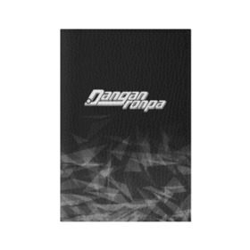 Обложка для паспорта матовая кожа с принтом Danganronpa (Абстракция). в городе Новоалтайск, натуральная матовая кожа | размер 19,3 х 13,7 см; прозрачные пластиковые крепления | Тематика изображения на принте: anime | bear | black  white | danganronpa | danganronpa monokid | kurokuma | monokuma | monotaro | rabbit | school | shirokuma | textura | аниме | главарь | монокума | текстура | чёрно белый | школа