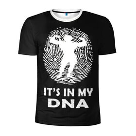 Мужская футболка 3D спортивная с принтом My DNA в городе Новоалтайск, 100% полиэстер с улучшенными характеристиками | приталенный силуэт, круглая горловина, широкие плечи, сужается к линии бедра | bodybuilding | diet | exercise | fitness | gym | heath | motivation | muscle | phil | training | workout | бодибилдинг | мотивация | спорт | трансформация | фитнес | эстетичный