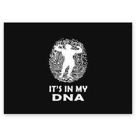 Поздравительная открытка с принтом My DNA в городе Новоалтайск, 100% бумага | плотность бумаги 280 г/м2, матовая, на обратной стороне линовка и место для марки
 | bodybuilding | diet | exercise | fitness | gym | heath | motivation | muscle | phil | training | workout | бодибилдинг | мотивация | спорт | трансформация | фитнес | эстетичный