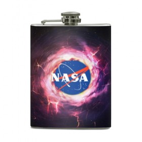 Фляга с принтом Nasa. в городе Новоалтайск, металлический корпус | емкость 0,22 л, размер 125 х 94 мм. Виниловая наклейка запечатывается полностью | Тематика изображения на принте: galaxy | nasa | outer space | space company | star | астрономия | галактика | звезды | космическая компания | космическое пространство | космос | наса