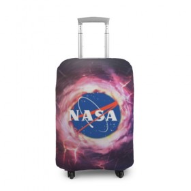 Чехол для чемодана 3D с принтом Nasa. в городе Новоалтайск, 86% полиэфир, 14% спандекс | двустороннее нанесение принта, прорези для ручек и колес | galaxy | nasa | outer space | space company | star | астрономия | галактика | звезды | космическая компания | космическое пространство | космос | наса