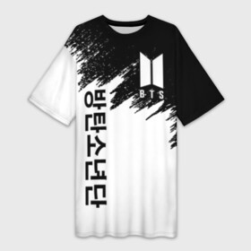 Платье-футболка 3D с принтом BTS   БРЫЗГИ КРАСОК в городе Новоалтайск,  |  | bangtan boys | bt21 | bts | bts army | bts stickers | j hope | jimin | jin | jungkook | k pop | rap monster | rapmon | suga | v | бтс | корея | стикеры bts