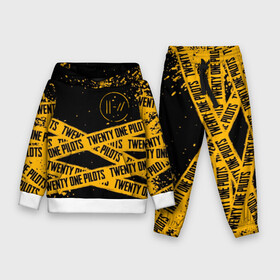 Детский костюм 3D (с толстовкой) с принтом TWENTY ONE PILOTS в городе Новоалтайск,  |  | 21 pilots | 21p | music | rock | top | trench | twenty one pilots | группа | музыка | рок