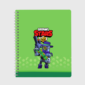 Тетрадь с принтом Brawl Stars в городе Новоалтайск, 100% бумага | 48 листов, плотность листов — 60 г/м2, плотность картонной обложки — 250 г/м2. Листы скреплены сбоку удобной пружинной спиралью. Уголки страниц и обложки скругленные. Цвет линий — светло-серый
 | brawl | brawl st | brawl stars | colt | logo | map | mobo | pattern | poco | shelly | stars | бравл | игра | игры | карта | кольт | лого | мобильные игры | патерн | паттерн | поко | старс | шелли