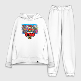 Женский костюм хлопок Oversize с принтом BRAWL STARS в городе Новоалтайск,  |  | android | brawl stars | games | mobile game | stars | игры | мобильные игры