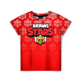 Детская футболка 3D с принтом BRAWL STARS в городе Новоалтайск, 100% гипоаллергенный полиэфир | прямой крой, круглый вырез горловины, длина до линии бедер, чуть спущенное плечо, ткань немного тянется | android | brawl stars | games | mobile game | stars | игры | мобильные игры