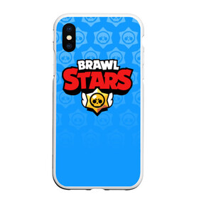 Чехол для iPhone XS Max матовый с принтом BRAWL STARS в городе Новоалтайск, Силикон | Область печати: задняя сторона чехла, без боковых панелей | android | brawl stars | games | mobile game | stars | игры | мобильные игры