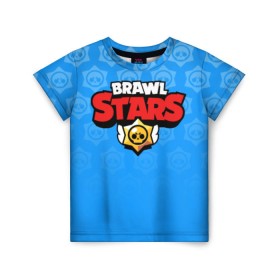Детская футболка 3D с принтом BRAWL STARS в городе Новоалтайск, 100% гипоаллергенный полиэфир | прямой крой, круглый вырез горловины, длина до линии бедер, чуть спущенное плечо, ткань немного тянется | android | brawl stars | games | mobile game | stars | игры | мобильные игры