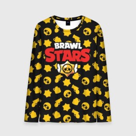 Мужской лонгслив 3D с принтом BRAWL STARS в городе Новоалтайск, 100% полиэстер | длинные рукава, круглый вырез горловины, полуприлегающий силуэт | 8 bit | 8 бит | bibi | brawl stars | crow | el brown | leon | leon shark | max | mr.p | sally leon | shark | stars | virus | werewolf | акула | биби | вирус | ворон | леон | оборотень | пингвин