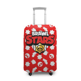 Чехол для чемодана 3D с принтом BRAWL STARS в городе Новоалтайск, 86% полиэфир, 14% спандекс | двустороннее нанесение принта, прорези для ручек и колес | android | brawl stars | games | mobile game | stars | игры | мобильные игры